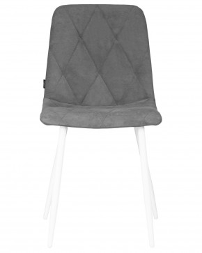 Стул обеденный DOBRIN CHILLY ROMBO, Серый Simple 33, основание белый в Стрежевом - strezevoi.ok-mebel.com | фото 6