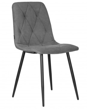 Стул обеденный DOBRIN CHILLY ROMBO, Серый Simple 33, основание черное в Стрежевом - strezevoi.ok-mebel.com | фото