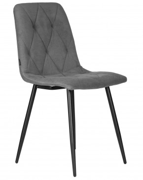 Стул обеденный DOBRIN CHILLY ROMBO, Серый Simple 33, основание черное в Стрежевом - strezevoi.ok-mebel.com | фото 2