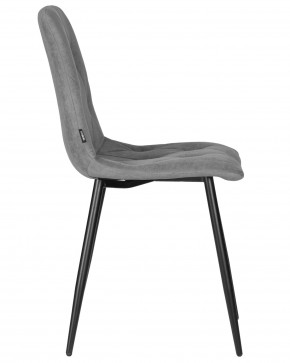 Стул обеденный DOBRIN CHILLY ROMBO, Серый Simple 33, основание черное в Стрежевом - strezevoi.ok-mebel.com | фото 3