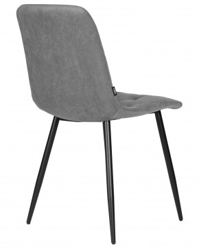 Стул обеденный DOBRIN CHILLY ROMBO, Серый Simple 33, основание черное в Стрежевом - strezevoi.ok-mebel.com | фото 4