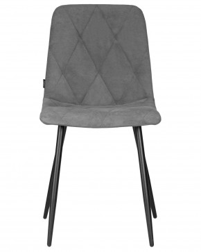 Стул обеденный DOBRIN CHILLY ROMBO, Серый Simple 33, основание черное в Стрежевом - strezevoi.ok-mebel.com | фото 6