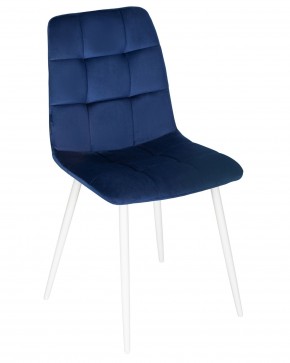 Стул обеденный DOBRIN CHILLY, Темно-синий Holland 60, основание белое в Стрежевом - strezevoi.ok-mebel.com | фото 7