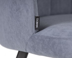 Стул обеденный DOBRIN NAOMI, ЭМАЛЬ ЧЕРНЫЙ МУАР велюр Catania Steel в Стрежевом - strezevoi.ok-mebel.com | фото 7