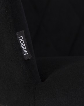 Стул обеденный DOBRIN ROBY, ЭМАЛЬ ЧЕРНЫЙ МУАР велюр Catania Black в Стрежевом - strezevoi.ok-mebel.com | фото 2