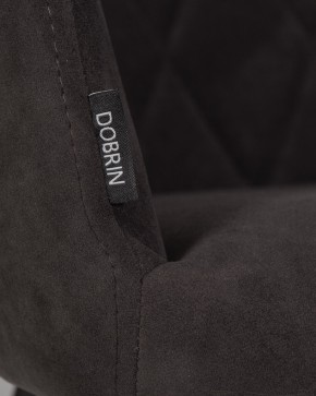 Стул обеденный DOBRIN ROBY, ЭМАЛЬ ЧЕРНЫЙ МУАР велюр Catania Espresso в Стрежевом - strezevoi.ok-mebel.com | фото 9