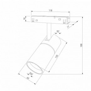 Светильник на штанге Elektrostandard Slim Magnetic a069471 в Стрежевом - strezevoi.ok-mebel.com | фото 4