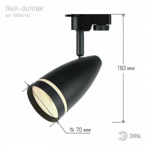 Светильник на штанге Эра  TR49 - GU10 BK в Стрежевом - strezevoi.ok-mebel.com | фото 4