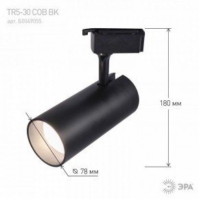 Светильник на штанге Эра  TR5-30 COB BK в Стрежевом - strezevoi.ok-mebel.com | фото 5