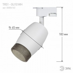 Светильник на штанге Эра  TR51 - GU10 WH в Стрежевом - strezevoi.ok-mebel.com | фото 4