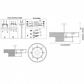 Светильник на штанге Imperiumloft RH Marais Round Chandelier 40,2668 в Стрежевом - strezevoi.ok-mebel.com | фото 11