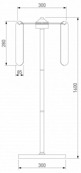 Торшер Eurosvet Claire 01171/3 золото в Стрежевом - strezevoi.ok-mebel.com | фото 3