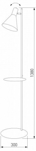 Торшер с полкой TK Lighting Jump 5864 Jump в Стрежевом - strezevoi.ok-mebel.com | фото 2
