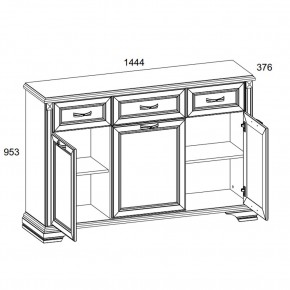 Тумба 3D3S, MONAKO, цвет Сосна винтаж/дуб анкона в Стрежевом - strezevoi.ok-mebel.com | фото 2