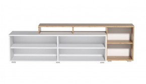 Тумба под ТВ Эльза (Дуб Крафт Золотой/Белый) в Стрежевом - strezevoi.ok-mebel.com | фото 2