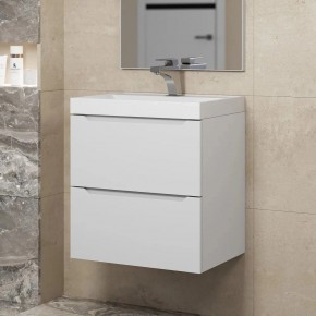 Тумба под раковину Uperwood Tanos 50 см, подвесная, белая матовая в Стрежевом - strezevoi.ok-mebel.com | фото