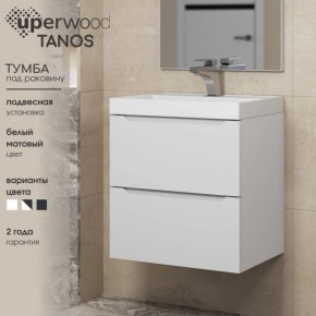 Тумба под раковину Uperwood Tanos 70 см, подвесная, белая матовая в Стрежевом - strezevoi.ok-mebel.com | фото 5