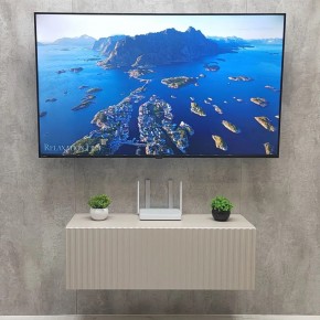 Тумба подвесная под ТВ LINES MTV3-MA 900 Бежевый (Леда-М 10.1.5) в Стрежевом - strezevoi.ok-mebel.com | фото 3
