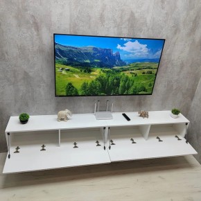 Тумба подвесная под ТВ LINES MTV4-MA 1150 Белый глянец (Белый-M 10.1.1) в Стрежевом - strezevoi.ok-mebel.com | фото 12