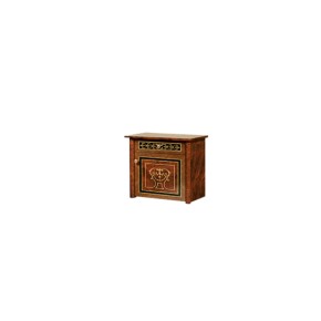 Тумба прикроватная (МДФ) Карина-3 орех (К3ТП-2[1]) в Стрежевом - strezevoi.ok-mebel.com | фото