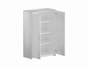Тумба СИРИУС двухдверная высокая, цвет белый в Стрежевом - strezevoi.ok-mebel.com | фото 3