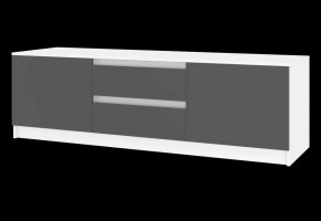 Тумба ТВ большая Парус (Белый/Графит) в Стрежевом - strezevoi.ok-mebel.com | фото 4