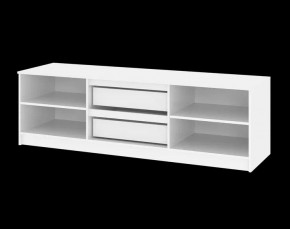 Тумба ТВ большая Парус (Белый/Графит) в Стрежевом - strezevoi.ok-mebel.com | фото 5