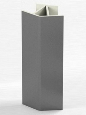 Угловое соединение для цоколя 135 гр. h100 мм (Алюминий, Белый, Черный, Сонома) в Стрежевом - strezevoi.ok-mebel.com | фото 1