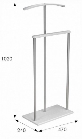 Вешалка для костюма Дэви 1 в Стрежевом - strezevoi.ok-mebel.com | фото 6