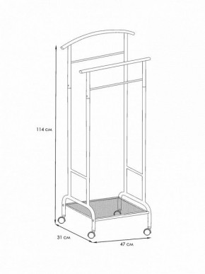 Вешалка для костюма Римини 2М в Стрежевом - strezevoi.ok-mebel.com | фото 4