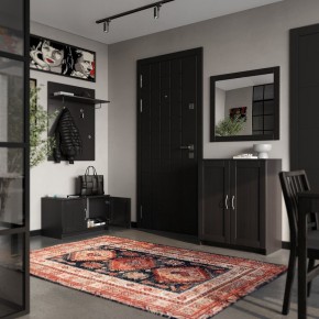 Вешалка СИРИУС настенная с полкой, цвет Дуб Венге в Стрежевом - strezevoi.ok-mebel.com | фото 4