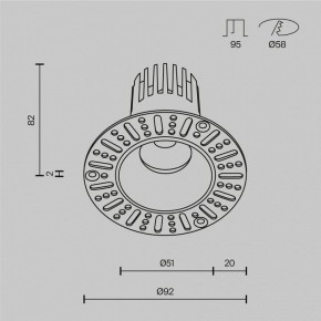 Встраиваемый светильник Maytoni Dip DL119-10W-4K-TRS-B в Стрежевом - strezevoi.ok-mebel.com | фото 9