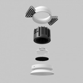 Встраиваемый светильник Maytoni Round DL058-12W2.7K-TRS-W в Стрежевом - strezevoi.ok-mebel.com | фото 5