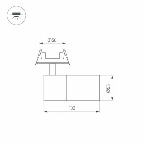 Встраиваемый светильник на штанге Arlight LGD-ARTEMIS-BUILT-FLAP-R55-12W 051795 в Стрежевом - strezevoi.ok-mebel.com | фото 7
