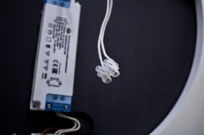 Зеркало Будапешт 700х700 с подсветкой Sansa (GL7034Z) в Стрежевом - strezevoi.ok-mebel.com | фото 6