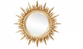 Зеркало круглое золото (1810(1) в Стрежевом - strezevoi.ok-mebel.com | фото